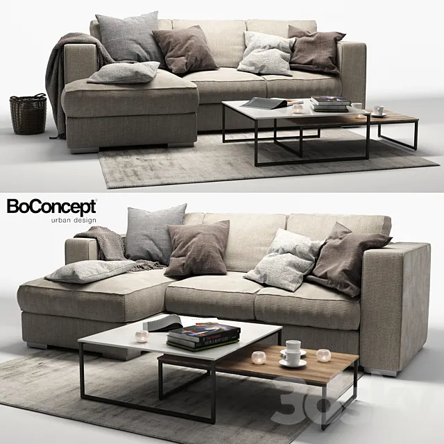 Furniture – Sofa 3D Models – BoConcept Cenova.6