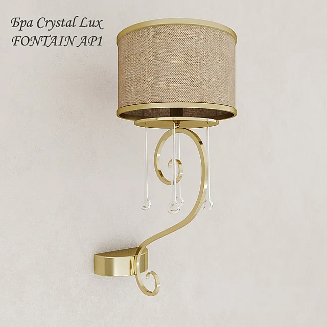 Wall Light – 3D Models – Crystal Lux FONTAIN AP1