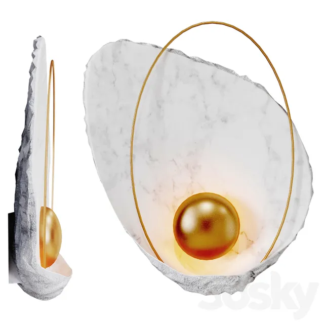 Wall Light – 3D Models – Sconce Ginger & Jagger Pearl Wall Lamp