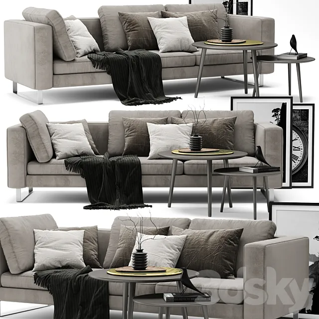 Furniture – Sofa 3D Models – BoConcept Indivi Sofa A