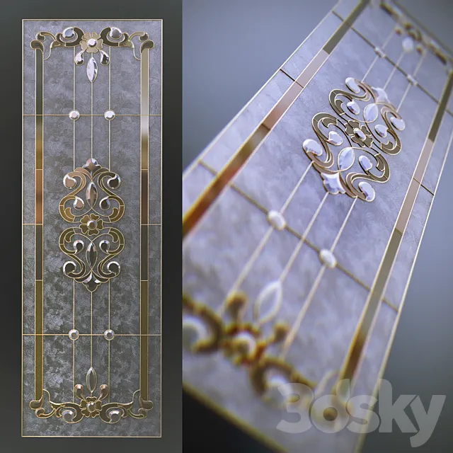 Classic stained glass 3DS Max - thumbnail 3