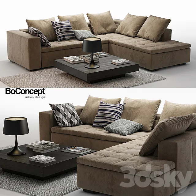 Furniture – Sofa 3D Models – Boconcept mezzo 8