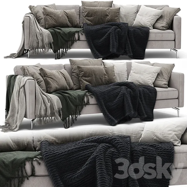 Furniture – Sofa 3D Models – BoConcept Osaka Sofa