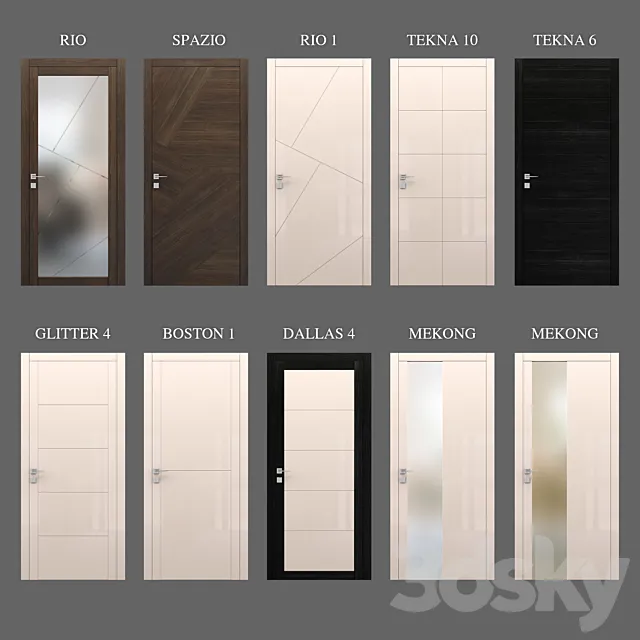 Doors GHIZZI & BENATTI 3DS Max - thumbnail 3