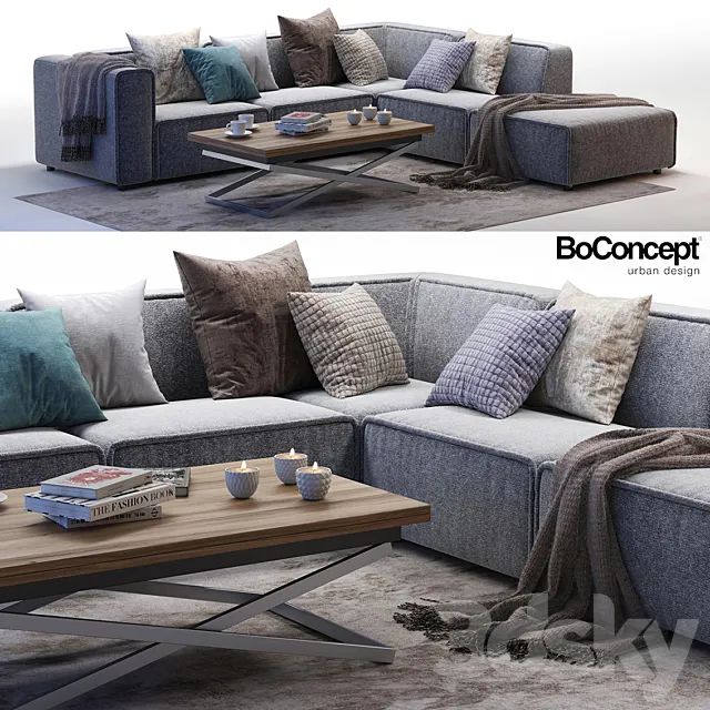 Furniture – Sofa 3D Models – BoConcept.Carmo4