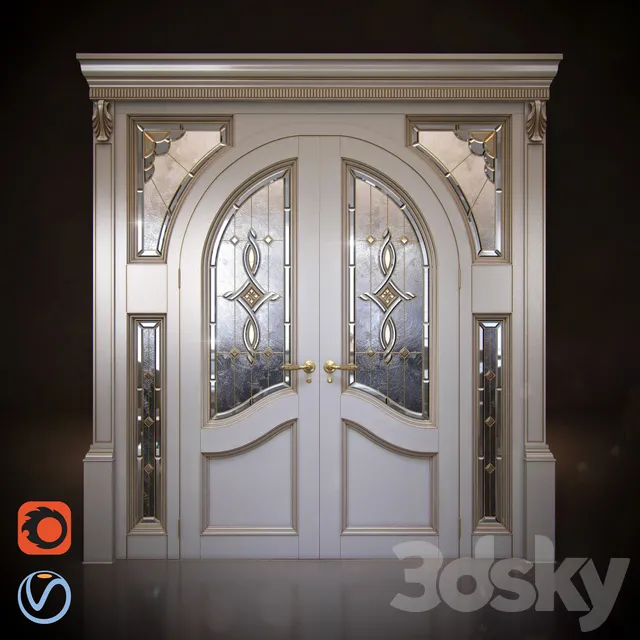 Doors – 3D Models – Classic doors arch