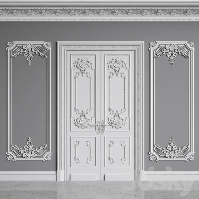 Doors – 3D Models – Classic Interior Decor 1