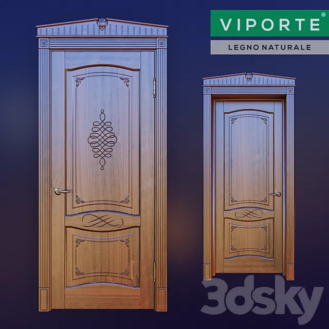 Doors – 3D Models – Classical deaf door Venetsia with the decor