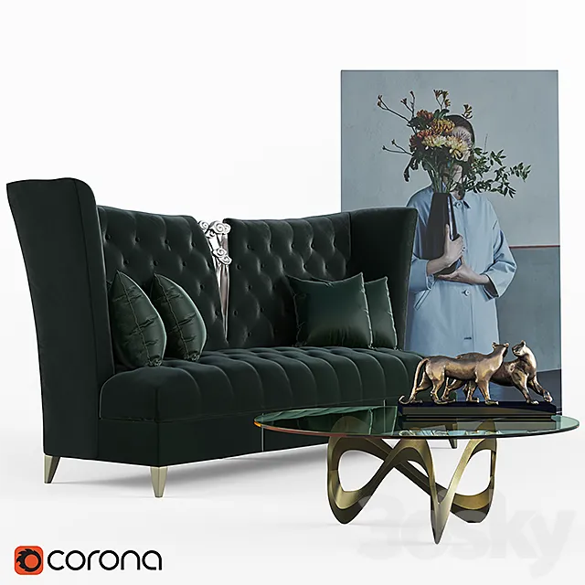 Furniture – Sofa 3D Models – Bois De Vincennes sofa set