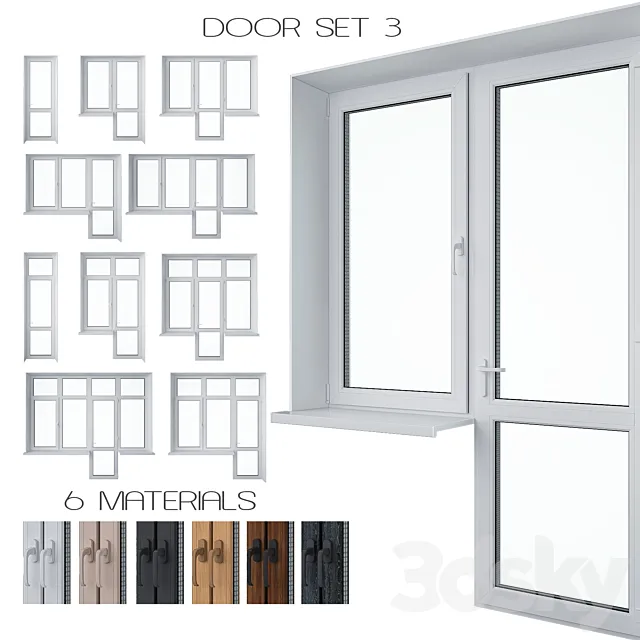 Doors – 3D Models – Door Set 3