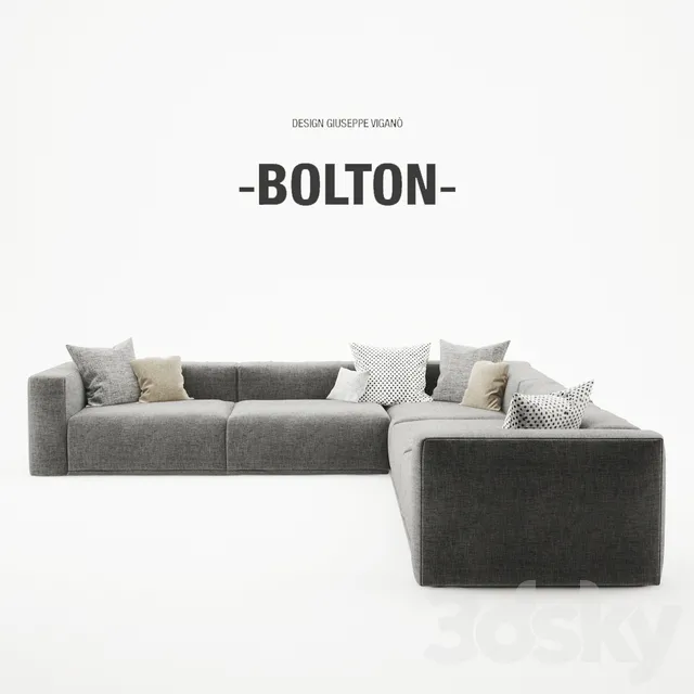Furniture – Sofa 3D Models – Bolton Corner sofa