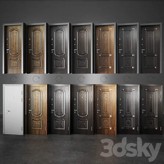 Doors – 3D Models – Entrance doors Torex Professor