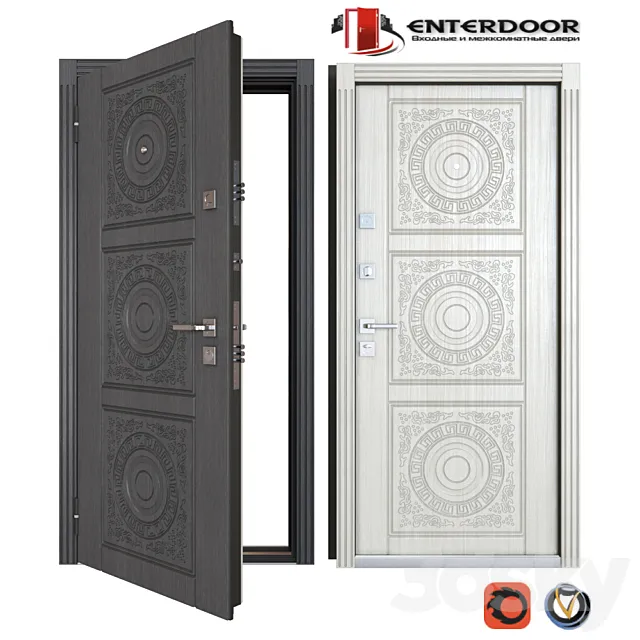 Doors – 3D Models – Entrance metal doors EnterDoor Bohema