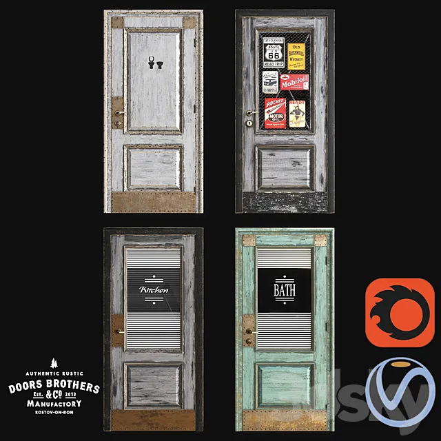 Doors – 3D Models – Loft Doors from Doors Brothers