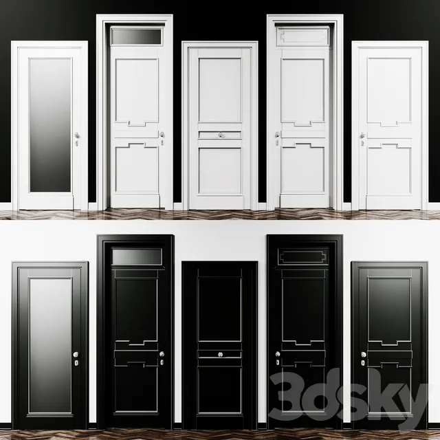 Doors – 3D Models – Richelieu door