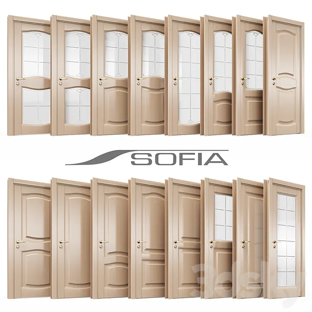 Doors – 3D Models – Sofia Classic Doors Collection