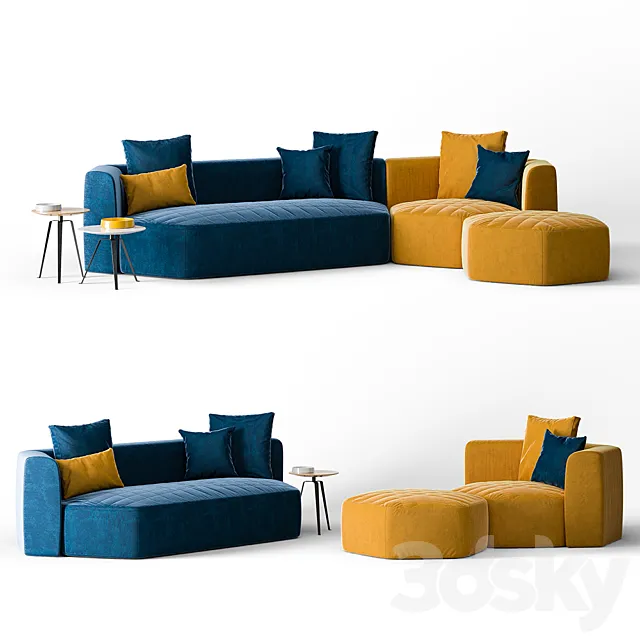 Furniture – Sofa 3D Models – Bonaldo Panorama Sofa