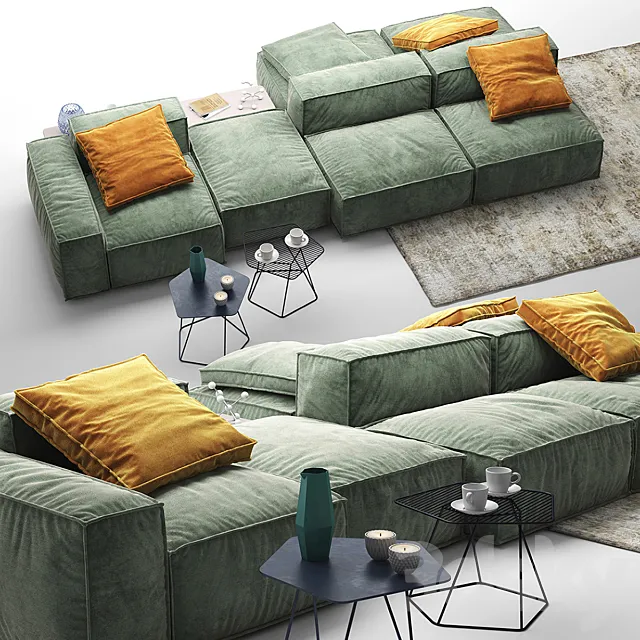 Furniture – Sofa 3D Models – BONALDO Peanut b 2