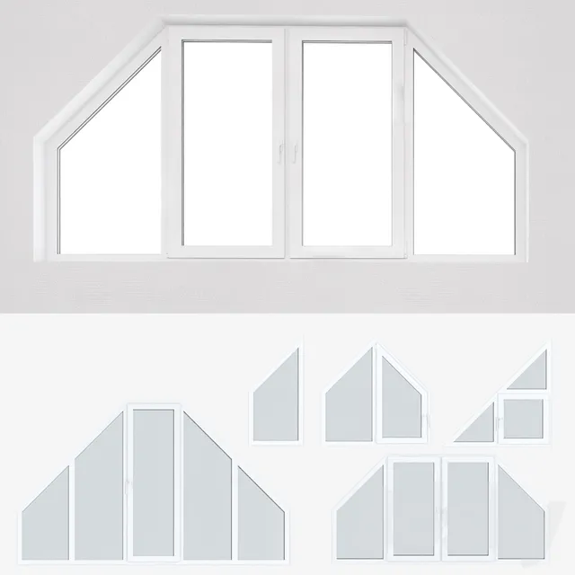 Windows – 3D Models – A set of plastic windows 13