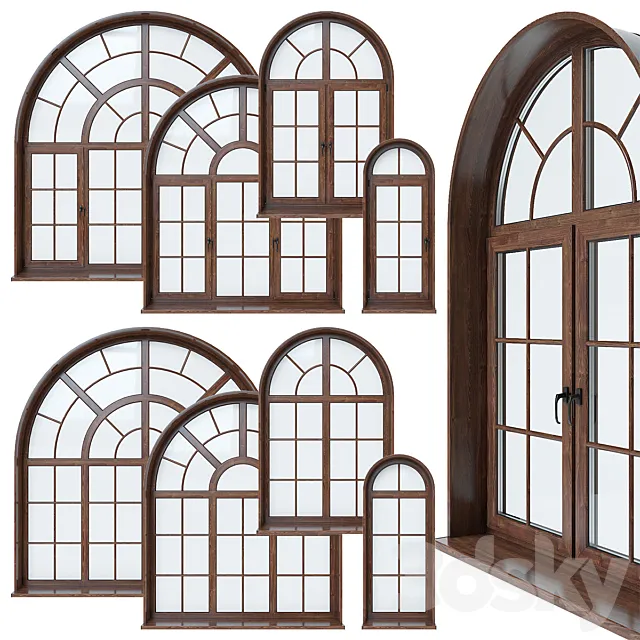 Windows – 3D Models – Arched window