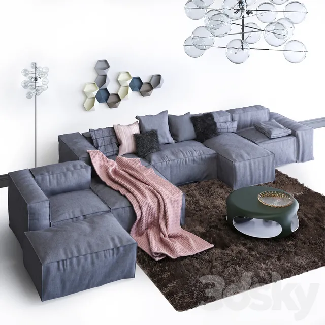 Furniture – Sofa 3D Models – Bonaldo SOFA Peanut