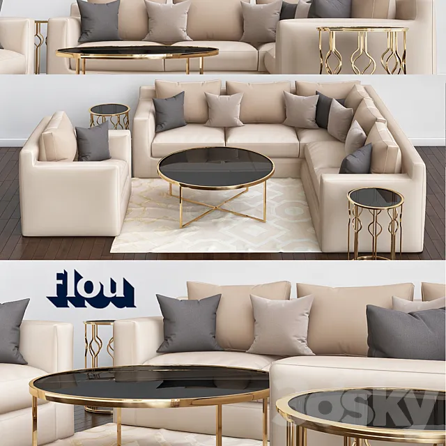 Furniture – Sofa 3D Models – Borgonuovo Divano Flou