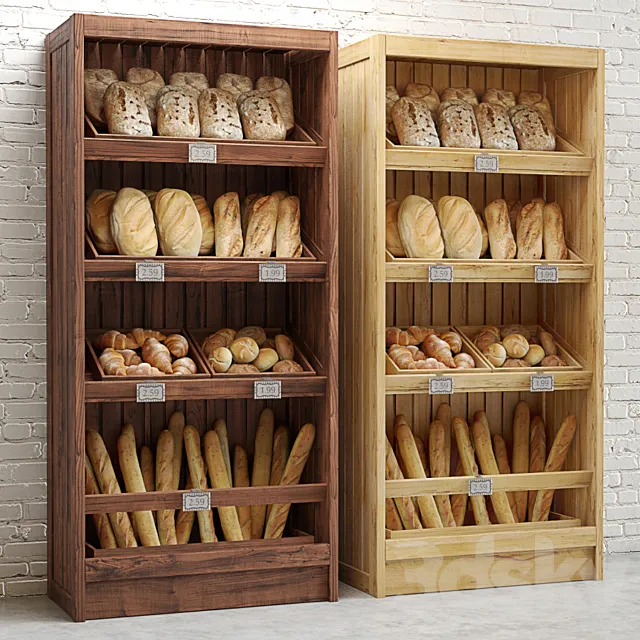 Shop – 3D Models – Bread Shelves