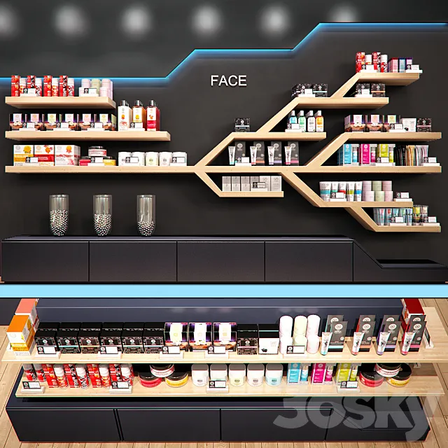Shop – 3D Models – Cosmetics store