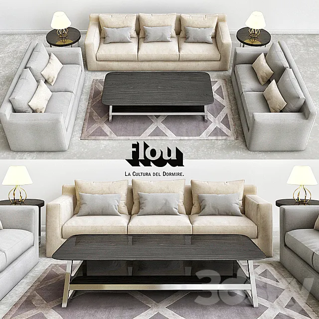 Furniture – Sofa 3D Models – BORGONUOVO