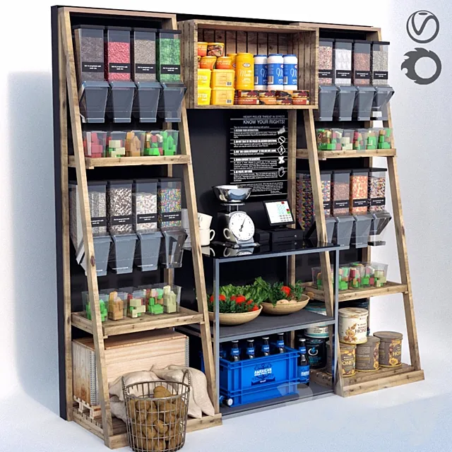 Shop – 3D Models – Grocery 3d model