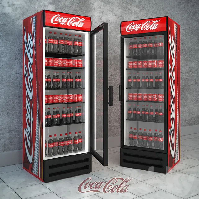 Shop – 3D Models – Refrigerator Coca-cola