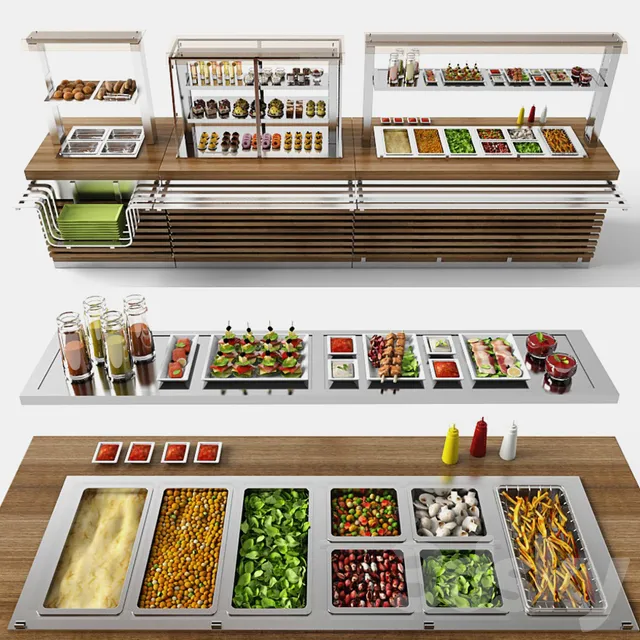 Shop – 3D Models – Regata food distribution line
