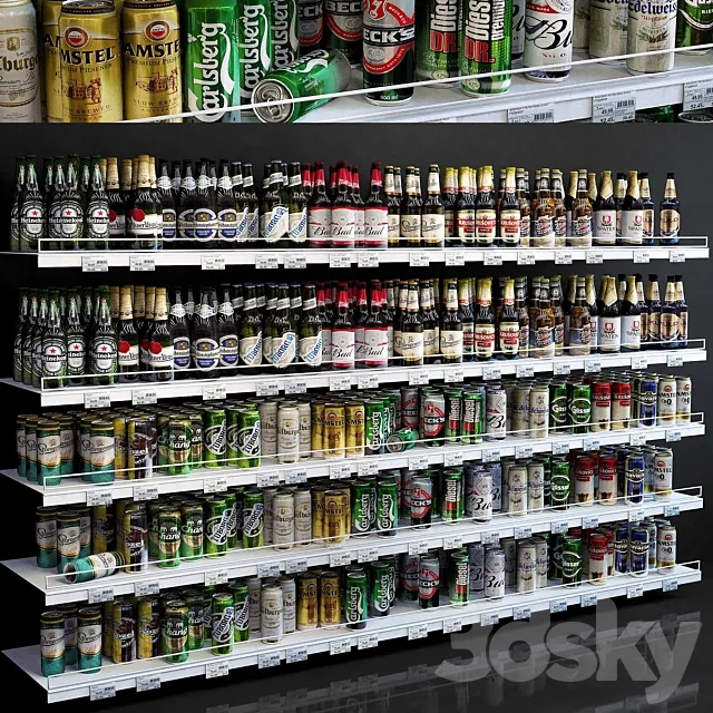 Shop – 3D Models – Showcase with Alcohol