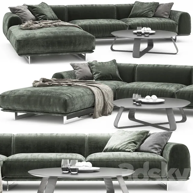Furniture – Sofa 3D Models – Brandy sofa Gamma ;coffee tables