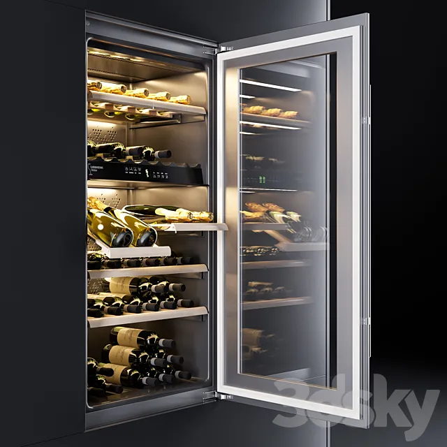 Wine Cabinet Liebherr WTEES 2053 3DS Max - thumbnail 3