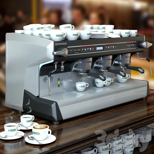 Restaurant – 3D Models – Professional Coffee Machines Rancilio 3 Groups