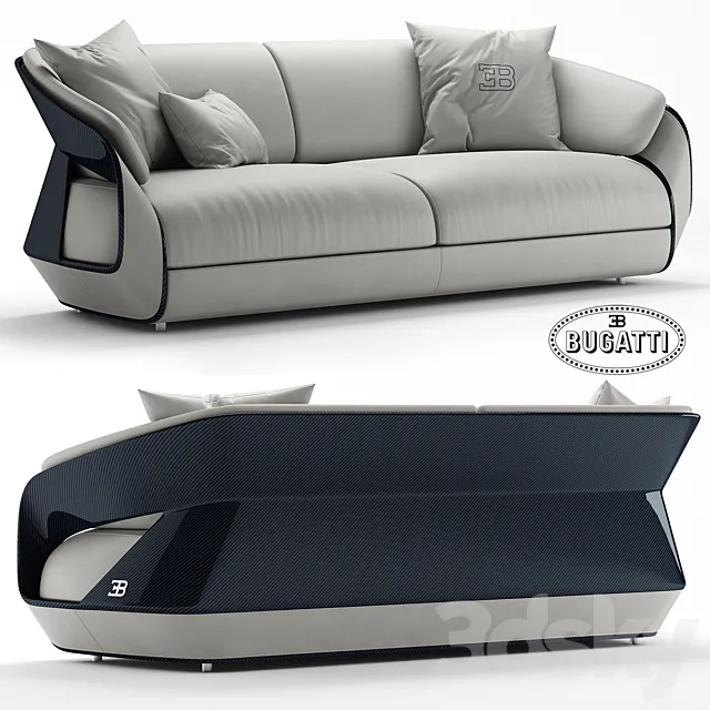 Furniture – Sofa 3D Models – Bugatti Home Royal sofa