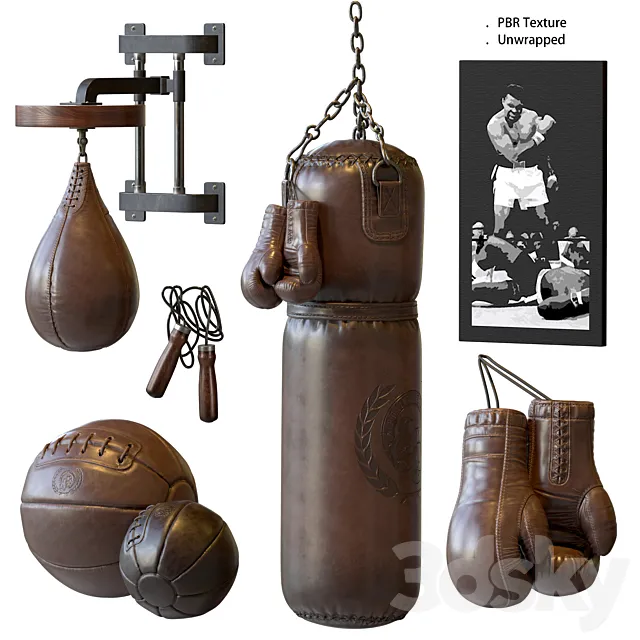 Boxing Equipment 3DS Max - thumbnail 3