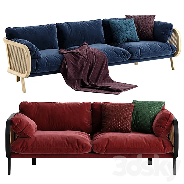 Furniture – Sofa 3D Models – Buzzi cane sofa