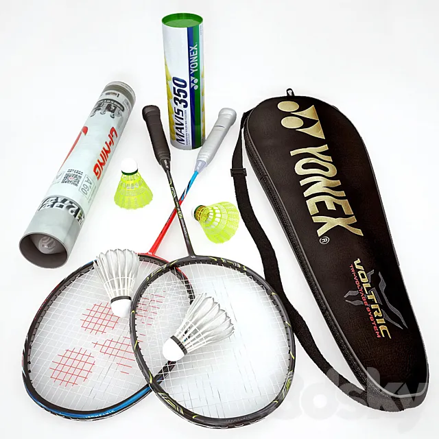 Sport – 3D Models – Badminton set (max 2011 Vray; obj)