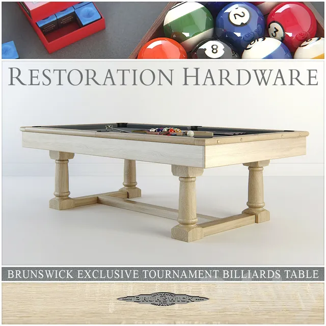 Sport – 3D Models – RH Brunswick exclusive tournament billiards table