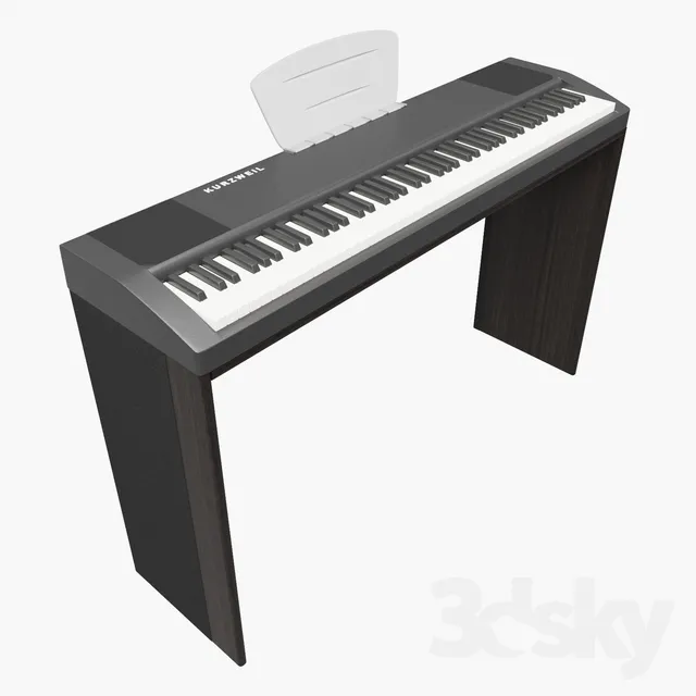Piano 3DS Max - thumbnail 3