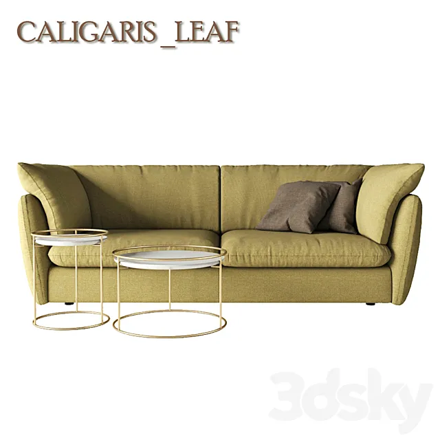 Furniture – Sofa 3D Models – Calligaris Leaf