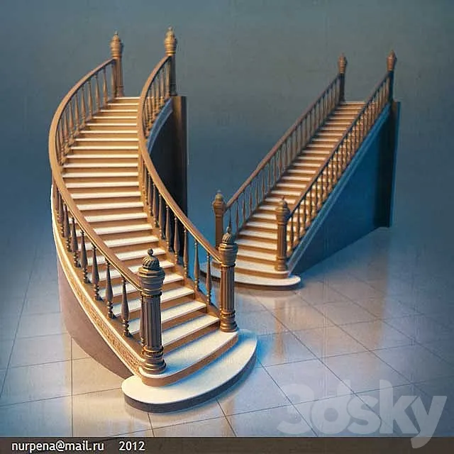 Staircase – 3D Models – 0001