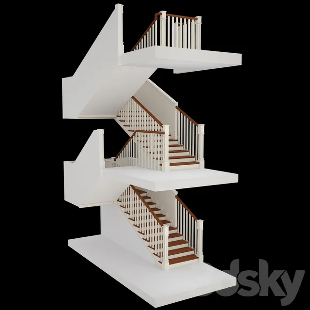 Staircase – 3D Models – 0013