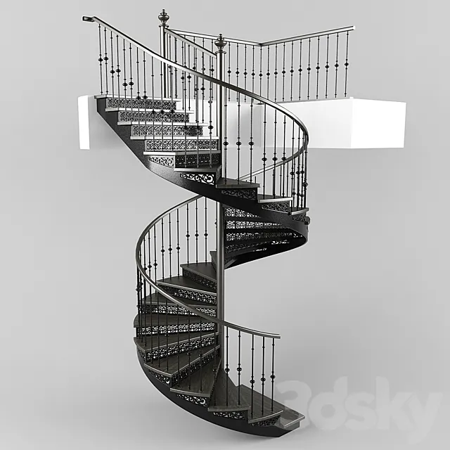 Staircase – 3D Models – Spiral staircase