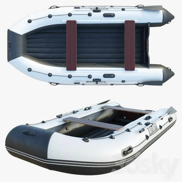 Transport – 3D Models – Boat PVC RiverBoats RB 330 (NDND)
