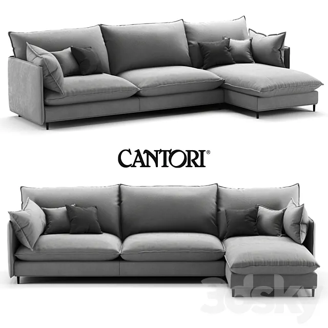 Furniture – Sofa 3D Models – Cantori Tango Easy sofa