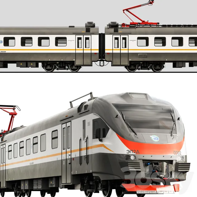 Transport – 3D Models – Electric train EP2D