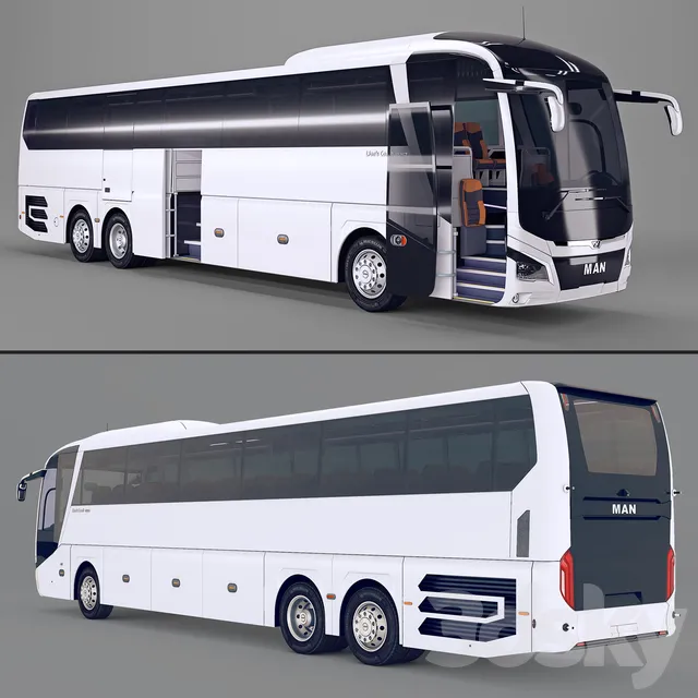 Transport – 3D Models – MAN Lion’s coach L R08 2018